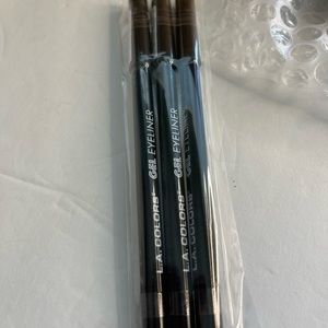 L. A. Colors Gel eyeliner pencils Midnight Black lot of 3